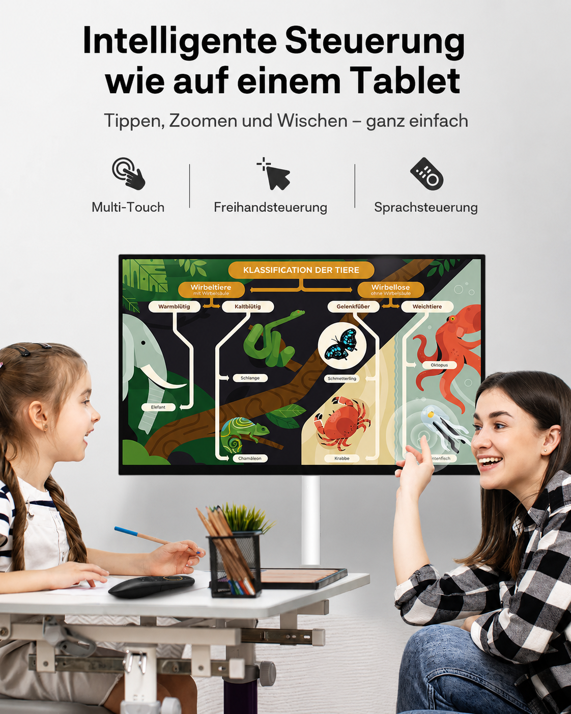 Omnix: Der vielseitige drehbare Touchscreen-Monitor für Büro und Entertainment
